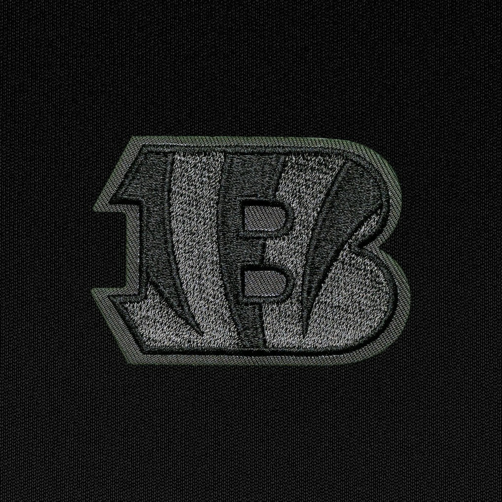 Cincinnati Bengals Antigua Tonal Logo Tribute Quarter-Zip Pullover Top - Black outlet