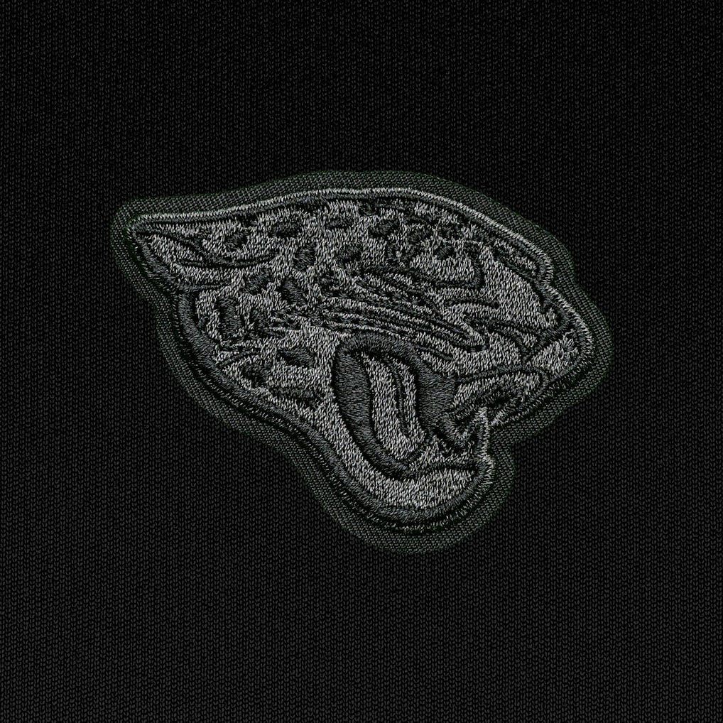 Jacksonville Jaguars Antigua Tonal Logo Tribute Quarter-Zip Pullover Top - Black discount