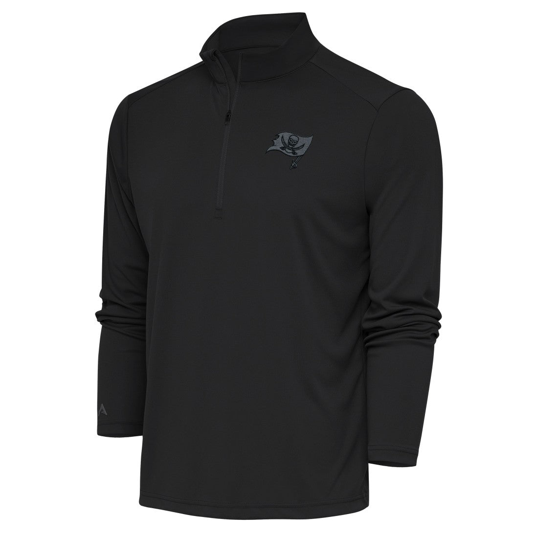 Tampa Bay Buccaneers Antigua Tonal Logo Tribute Quarter-Zip Pullover Top - Charcoal online