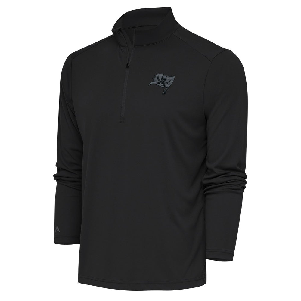 Tampa Bay Buccaneers Antigua Tonal Logo Tribute Quarter-Zip Pullover Top - Charcoal online