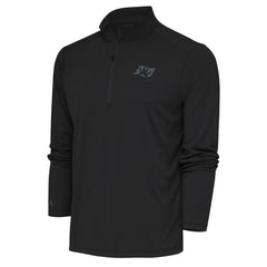 Tampa Bay Buccaneers Antigua Tonal Logo Tribute Quarter-Zip Pullover Top - Charcoal online