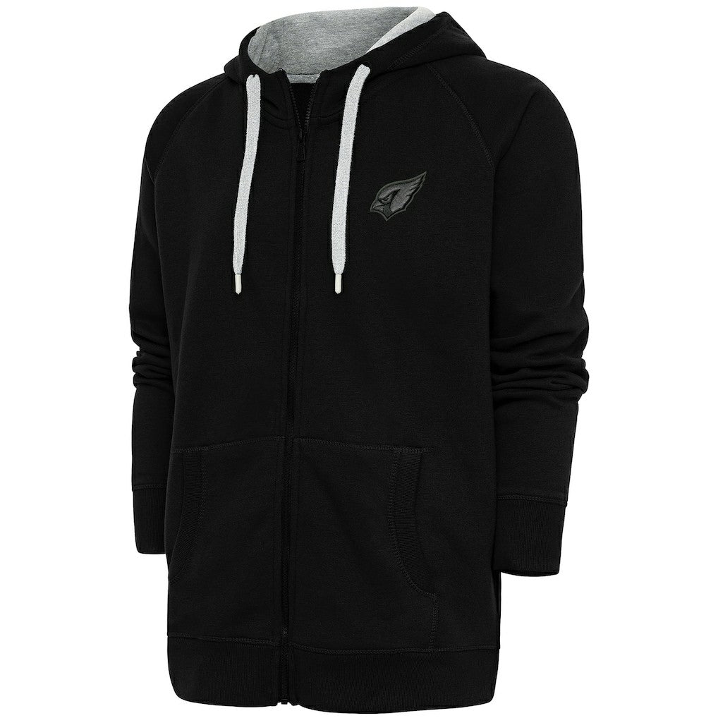 Arizona Cardinals Antigua Tonal Logo Victory Full-Zip Hoodie - Black on sale