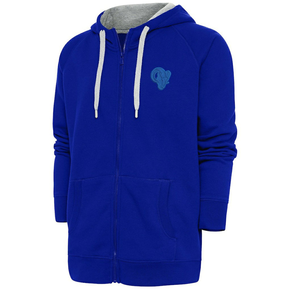 Los Angeles Rams Antigua Tonal Logo Victory Full-Zip Hoodie - Royal on sale