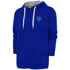 Los Angeles Rams Antigua Tonal Logo Victory Full-Zip Hoodie - Royal on sale