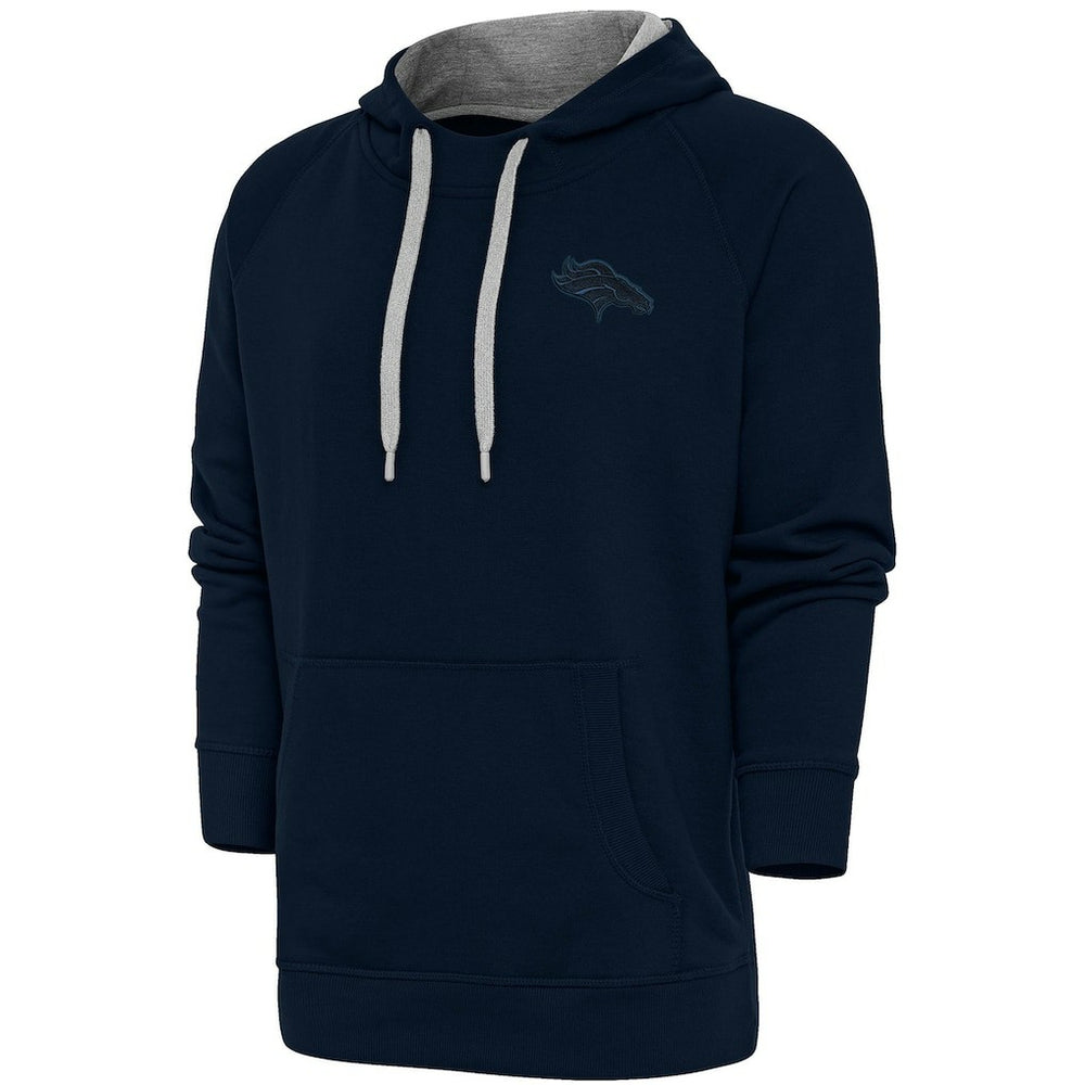 Denver Broncos Antigua Tonal Logo Victory Pullover Hoodie - Navy discount