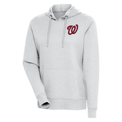 Washington Nationals Antigua Women's Action Pullover Hoodie - Heather Gray