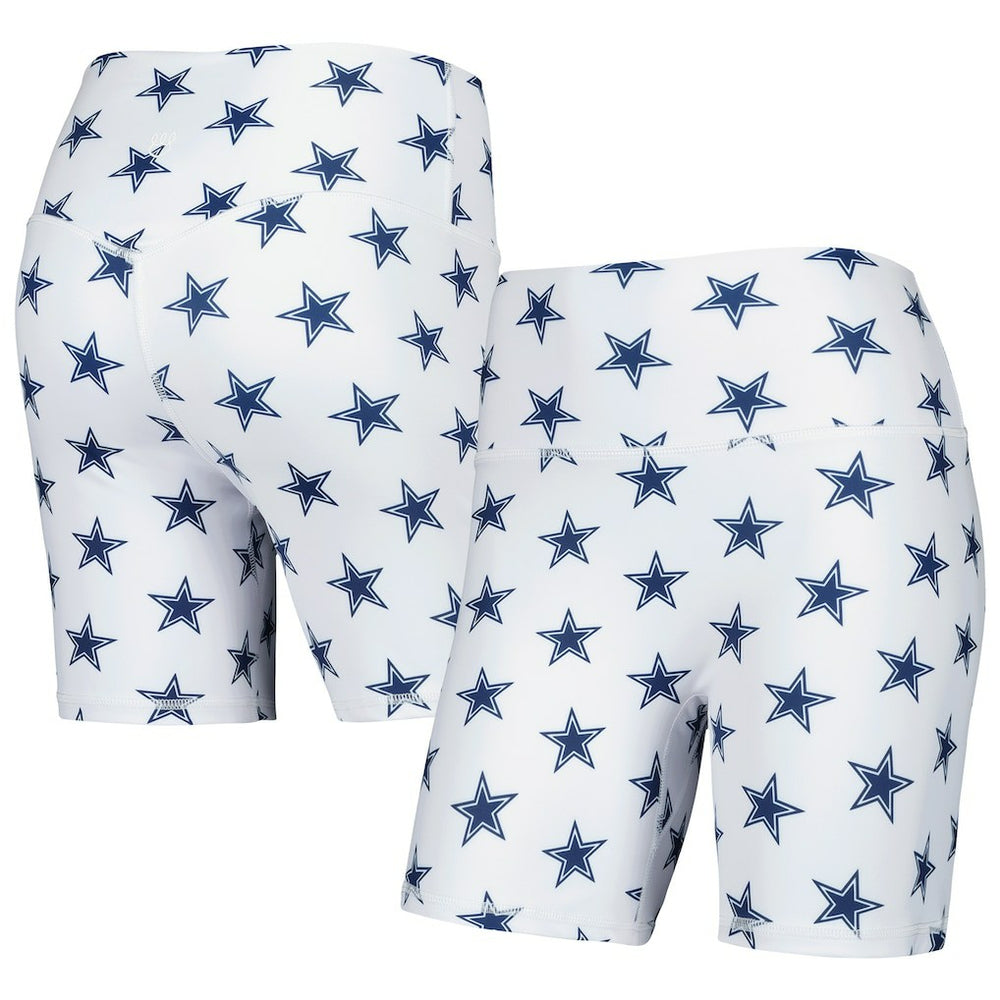 Dallas Cowboys Women's Allover Print Biker Shorts - White outlet