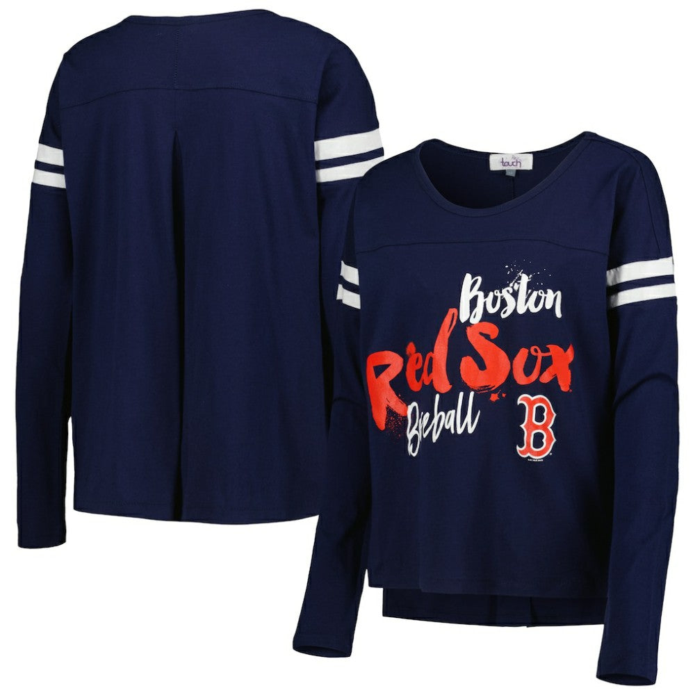 Boston Red Sox Touch Women's Free Agent Long Sleeve T-Shirt - Navy