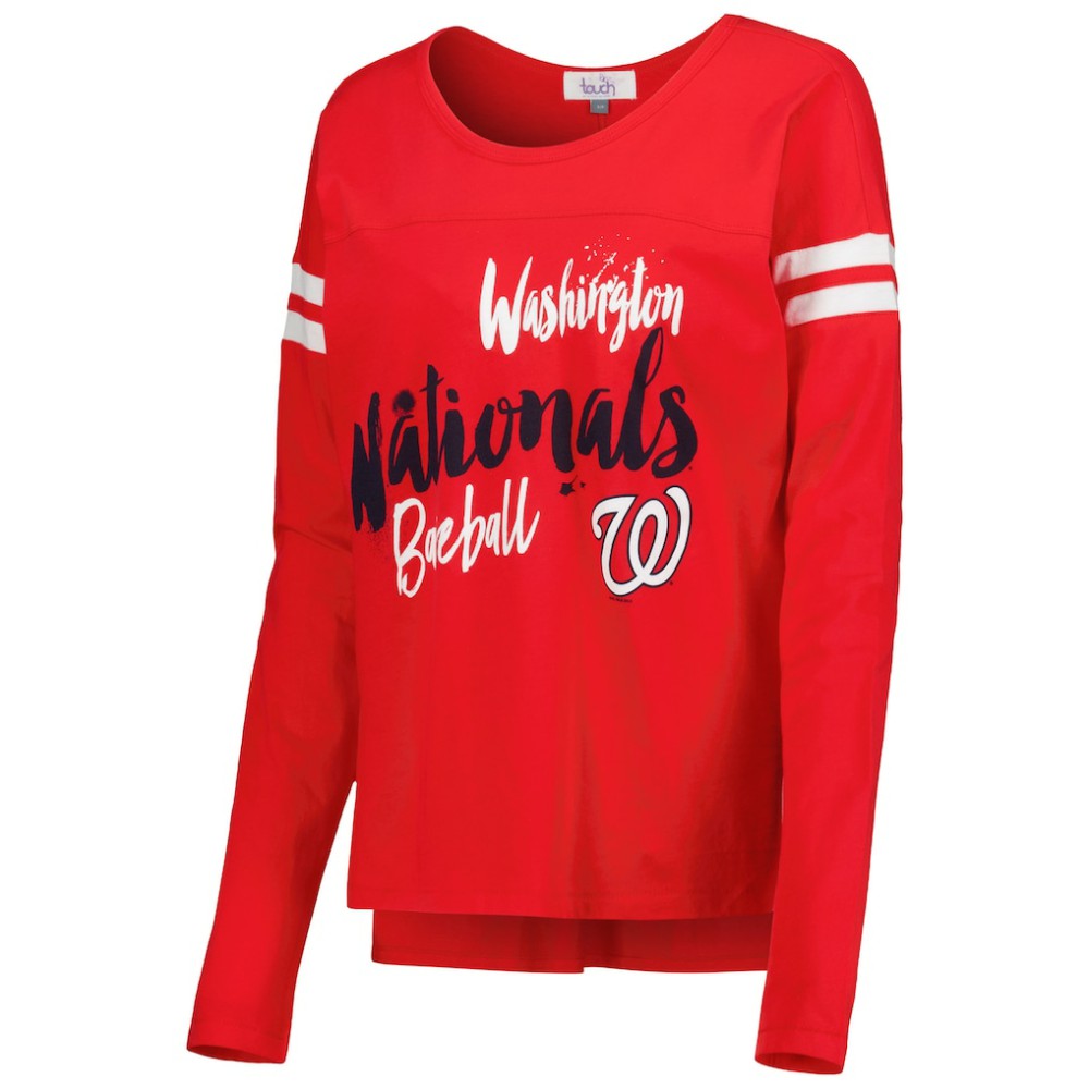 Washington Nationals Touch Women's Free Agent Long Sleeve T-Shirt - Red