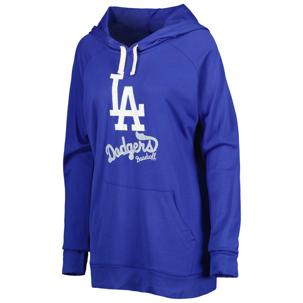 Los Angeles Dodgers Touch Women's Pre-Game Raglan Pullover Hoodie - Royal