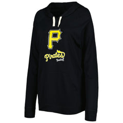 Pittsburgh Pirates Touch Women's Pre-Game Raglan Pullover Hoodie - Black