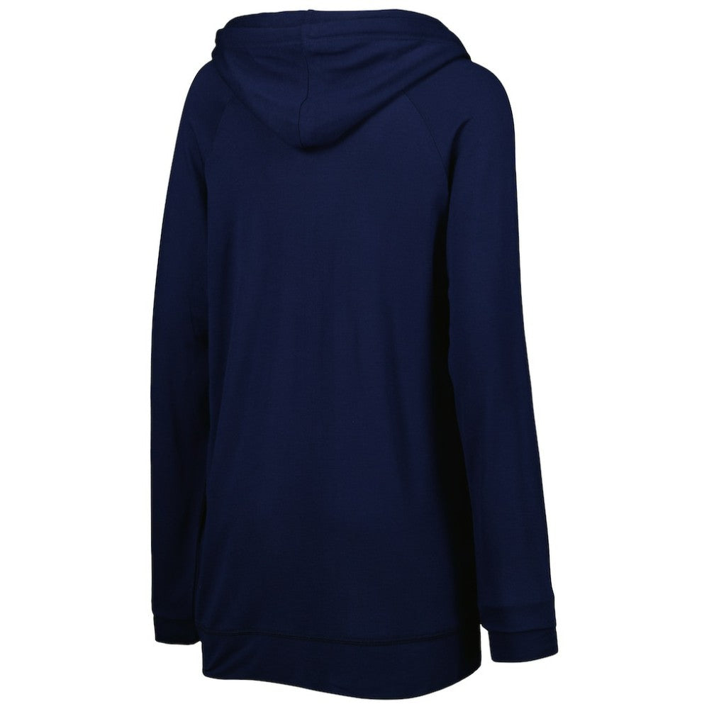 Atlanta Braves Touch Women's Pre-Game Raglan Pullover Hoodie - Navy