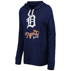 Detroit Tigers Touch Women's Pre-Game Raglan Pullover Hoodie - Navy