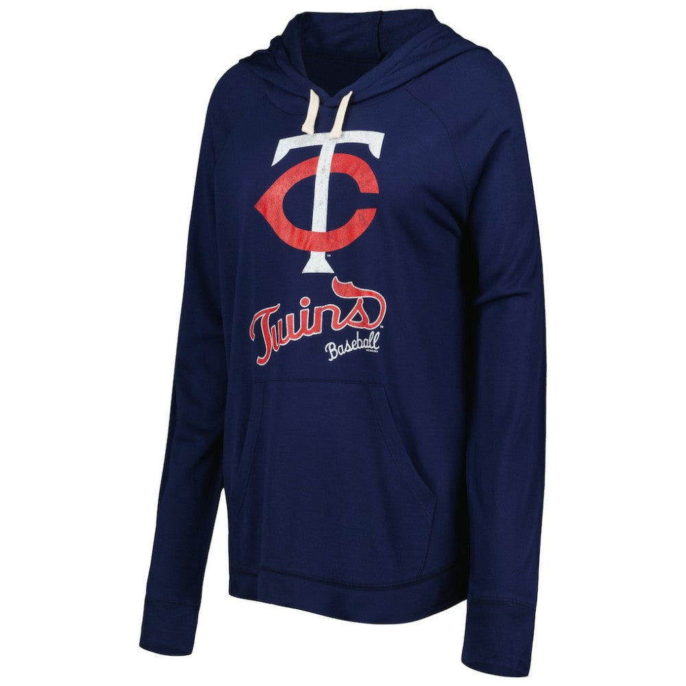 Minnesota Twins Touch Women's Pre-Game Raglan Pullover Hoodie - Navy