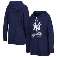 New York Yankees Touch Women's Pre-Game Raglan Pullover Hoodie - Navy