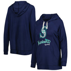 Seattle Mariners Touch Women's Pre-Game Raglan Pullover Hoodie - Navy
