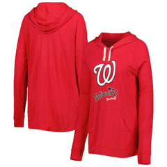 Washington Nationals Touch Women's Pre-Game Raglan Pullover Hoodie - Red