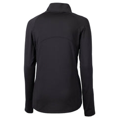 Cleveland Browns Cutter & Buck Women's Throwback Logo Adapt Eco Knit Stretch Recycled Half-Zip Pullover Top - Black sale