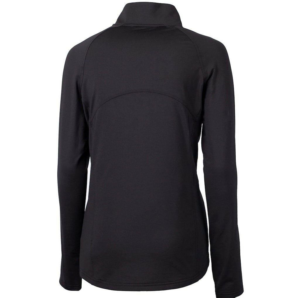 New England Patriots Cutter & Buck Women's Throwback Logo Adapt Eco Knit Stretch Recycled Half-Zip Pullover Top - Black discount