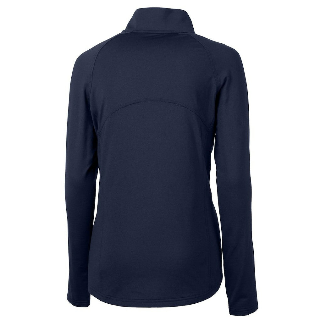 Chicago Bears Cutter & Buck Women's Throwback Logo Adapt Eco Knit Stretch Recycled Half-Zip Pullover Top - Navy cheap