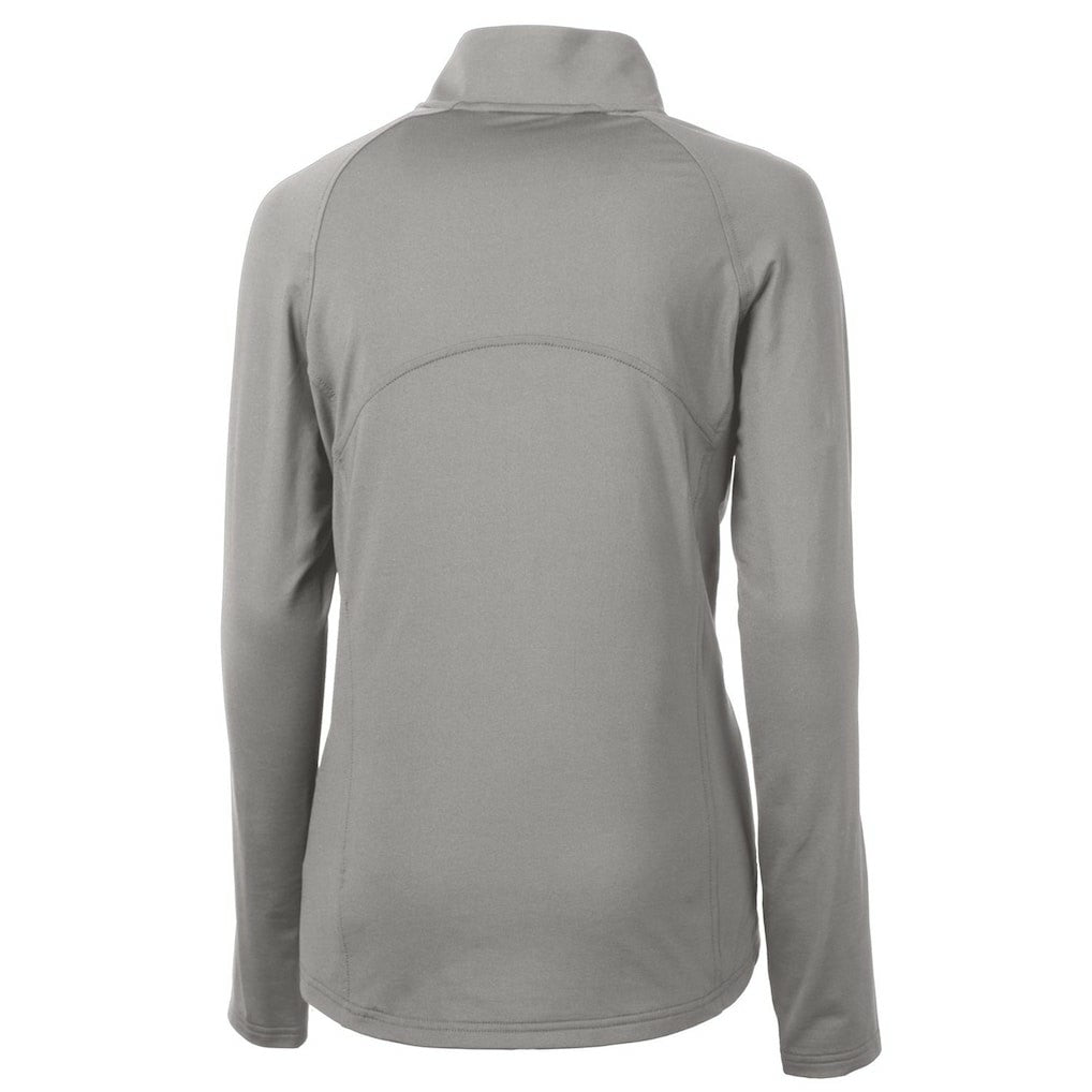 Denver Broncos Cutter & Buck Women's Throwback Logo Adapt Eco Knit Stretch Recycled Half-Zip Pullover Top - Gray sale