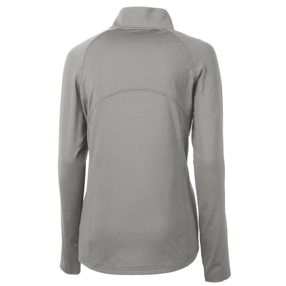 Denver Broncos Cutter & Buck Women's Throwback Logo Adapt Eco Knit Stretch Recycled Half-Zip Pullover Top - Gray sale