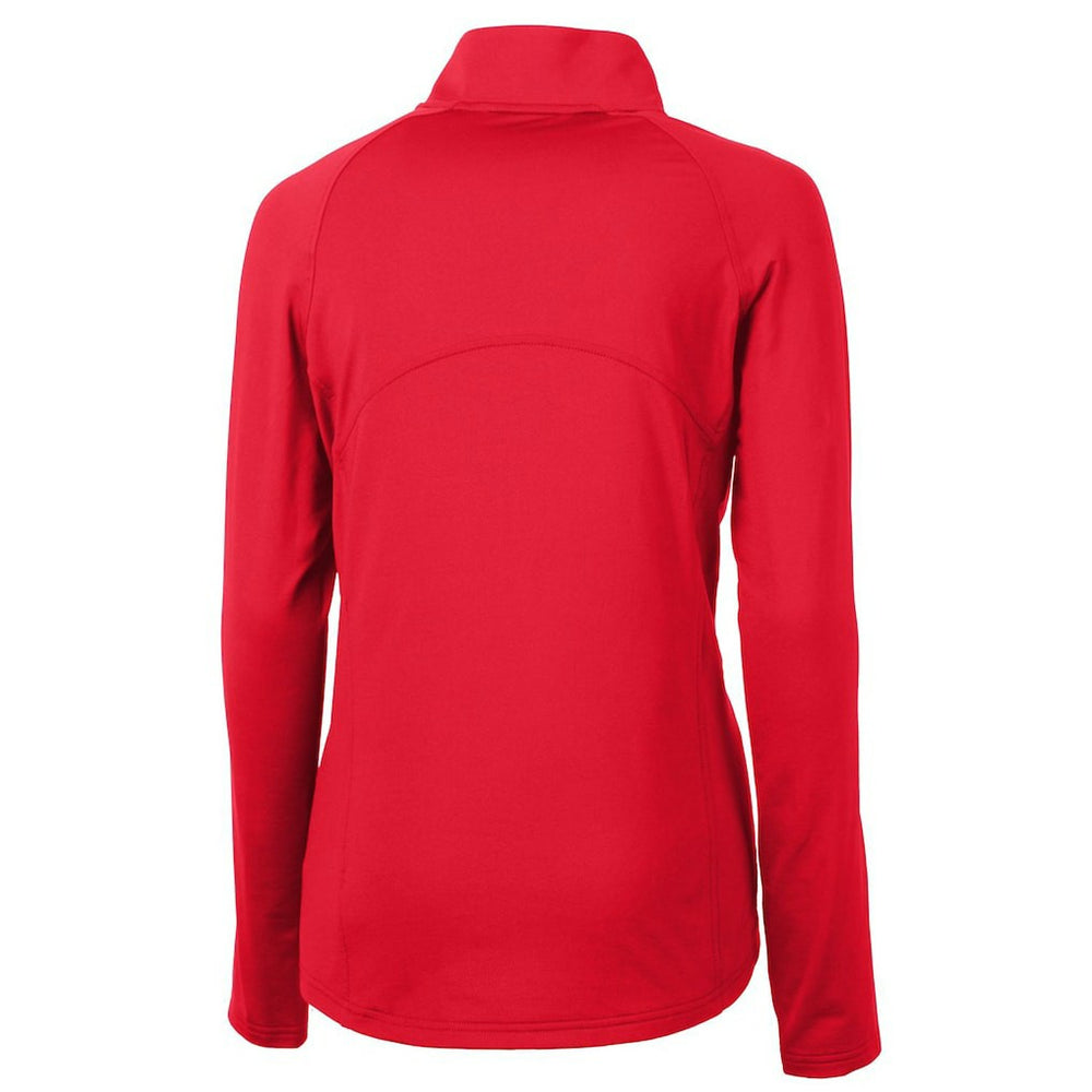 Buffalo Bills Cutter & Buck Women's Throwback Logo Adapt Eco Knit Stretch Recycled Half-Zip Pullover Top - Red outlet