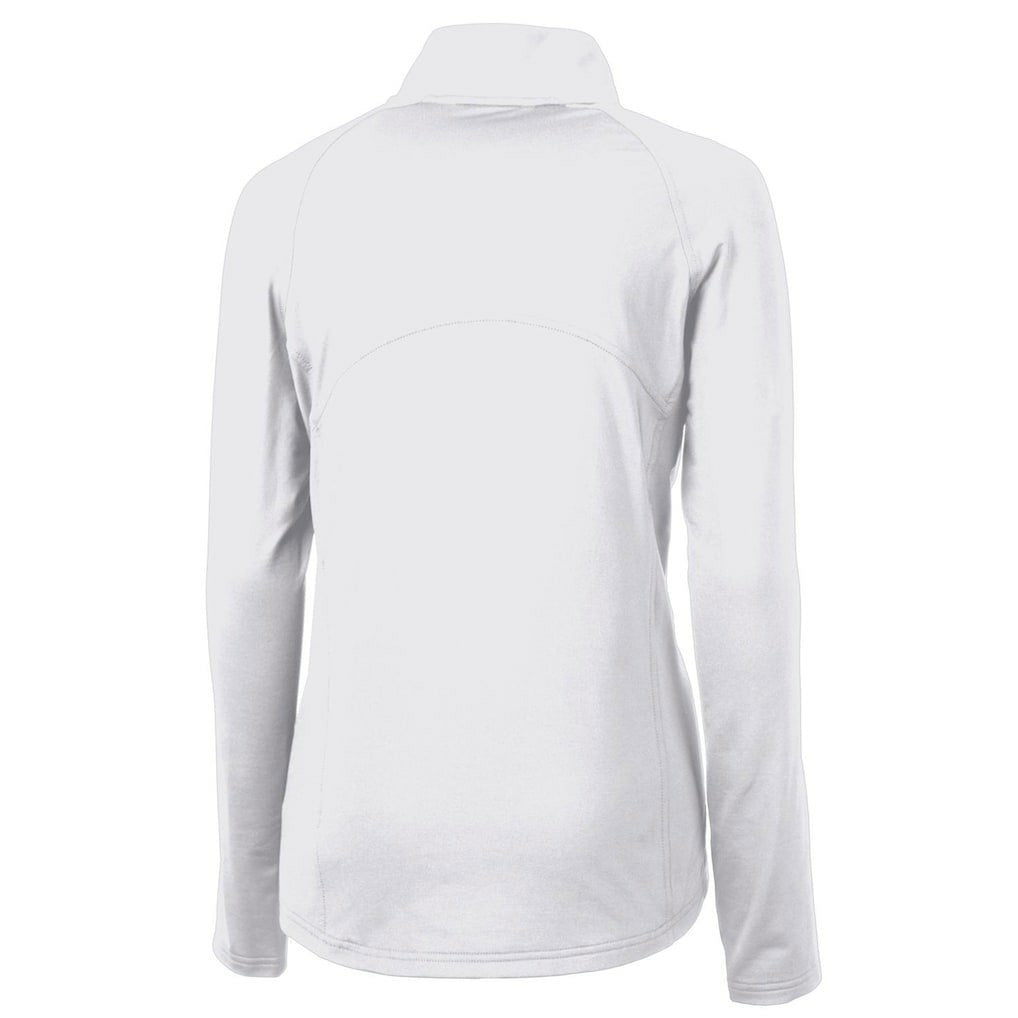 Seattle Seahawks Cutter & Buck Women's Throwback Logo Adapt Eco Knit Stretch Recycled Half-Zip Pullover Top - White online