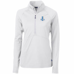 Detroit Lions Cutter & Buck Women's Throwback Logo Adapt Eco Knit Stretch Recycled Half-Zip Pullover Top - White sale