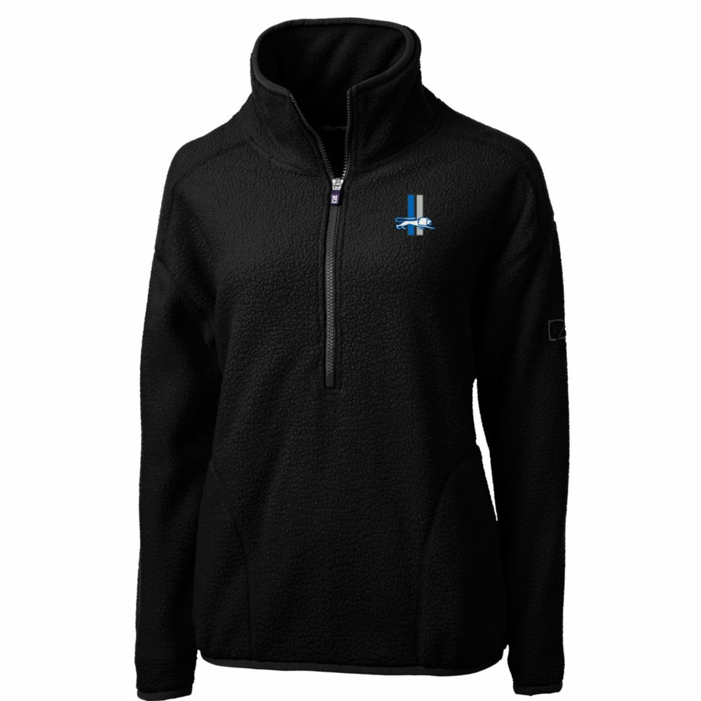 Detroit Lions Cutter & Buck Women's Throwback Logo Cascade Eco Sherpa Fleece Half-Zip Pullover Jacket - Black sale