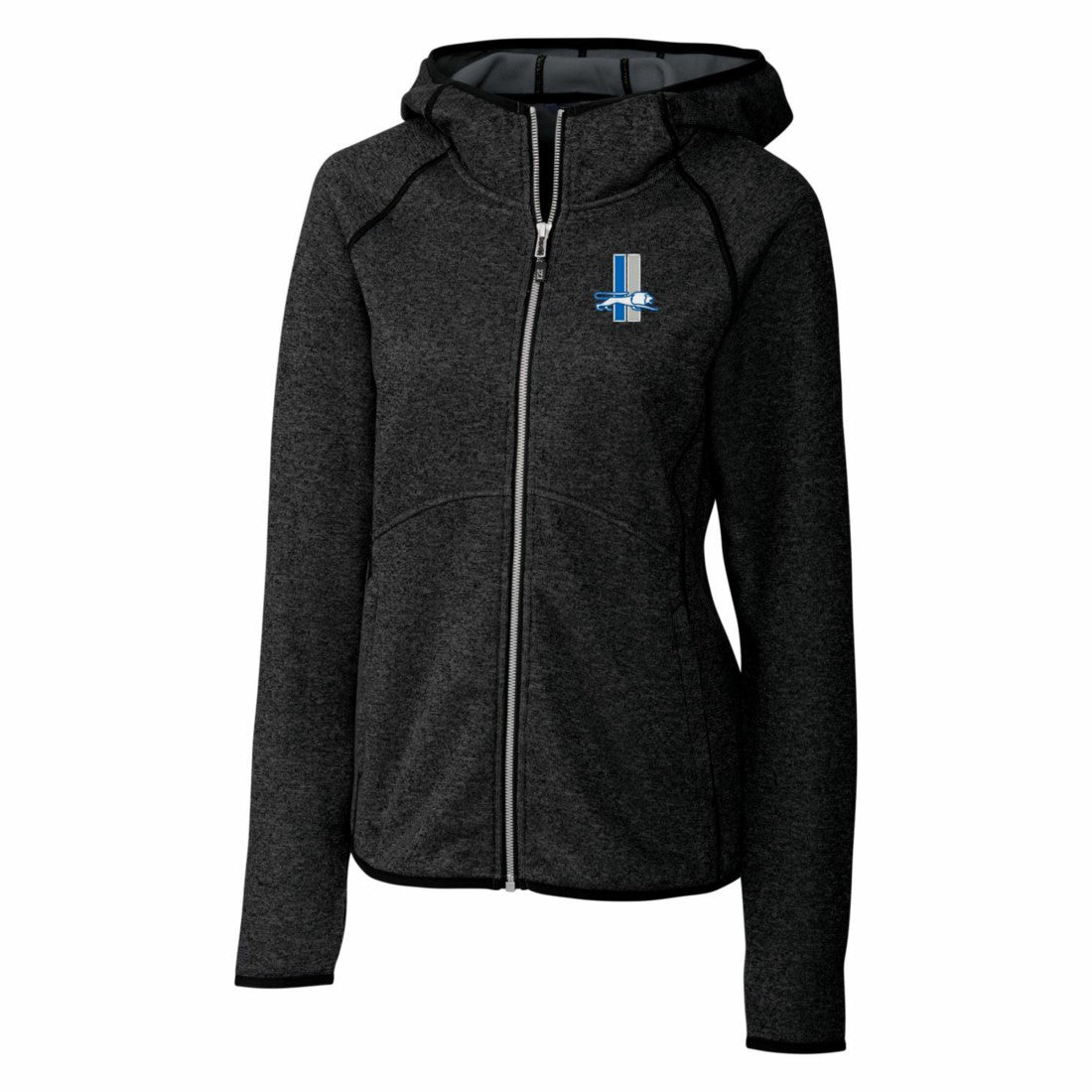 Detroit Lions Cutter & Buck Women's Throwback Logo Mainsail Full-Zip Jacket - Heather Charcoal on sale