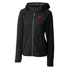 Buffalo Bills Cutter & Buck Women's Throwback Logo Mainsail Full-Zip Jacket - Heather Charcoal sale