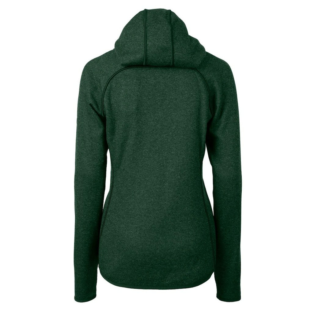 New York Jets Cutter & Buck Women's Throwback Logo Mainsail Full-Zip Jacket - Heather Green outlet