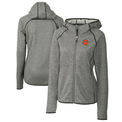 Cincinnati Bengals Cutter & Buck Women's Throwback Logo Mainsail Full-Zip Jacket - Heather Gray cheap