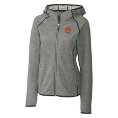 Cincinnati Bengals Cutter & Buck Women's Throwback Logo Mainsail Full-Zip Jacket - Heather Gray cheap