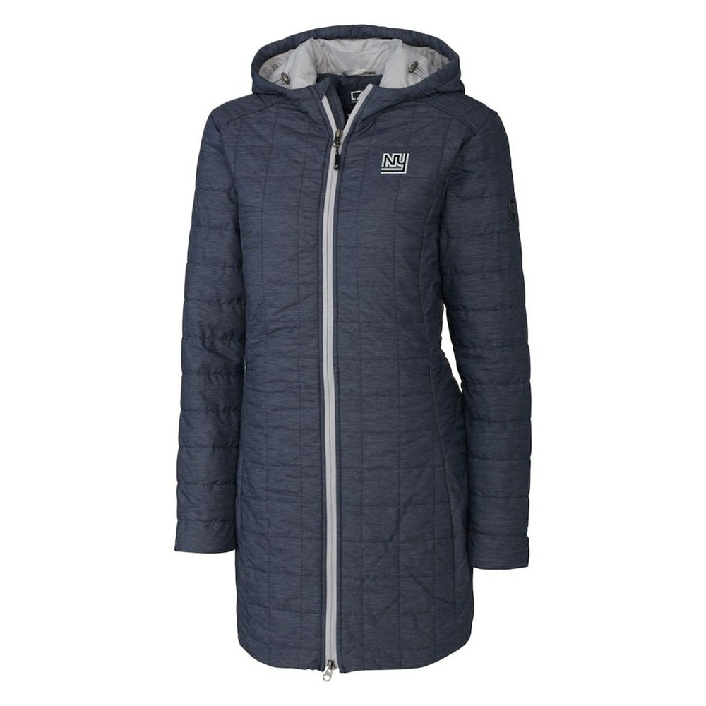 New York Giants Cutter & Buck Women's Throwback Logo Rainier Primaloft Eco Full-Zip Hoodie Long Coat - Heather Navy cheap