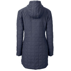 New York Giants Cutter & Buck Women's Throwback Logo Rainier Primaloft Eco Full-Zip Hoodie Long Coat - Heather Navy cheap