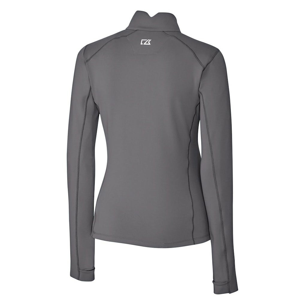 Miami Dolphins Cutter & Buck Women's Throwback Logo Traverse Stretch Quarter-Zip Pullover Top - Steel sale