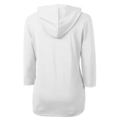 Seattle Seahawks Cutter & Buck Women's Throwback Logo Virtue Eco Pique 3/4 Sleeve Half-Zip Pullover Hoodie - White discount