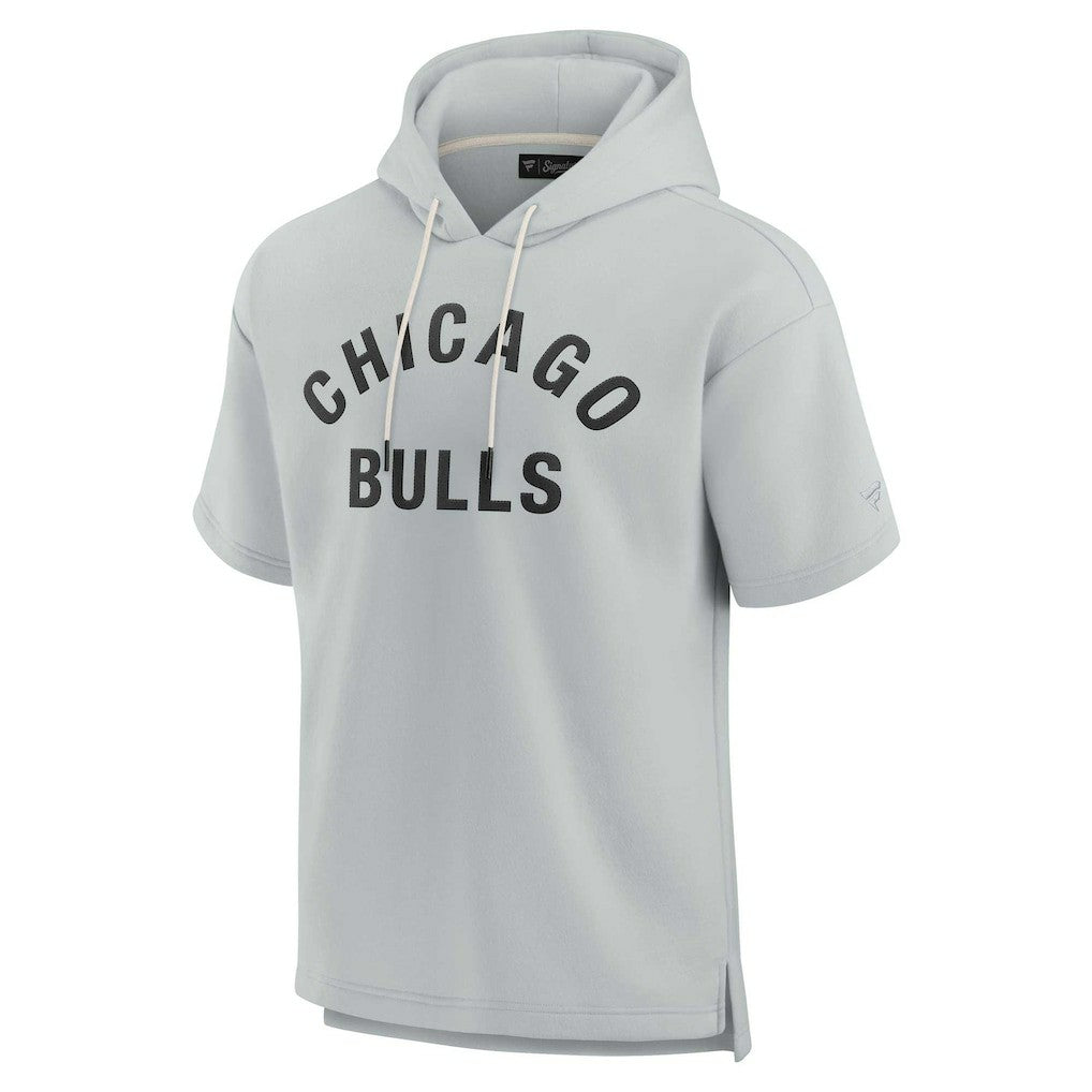Chicago Bulls Unisex Elements Super Soft Fleece Short Sleeve Pullover Hoodie sale - Gray | Fanatics shop
