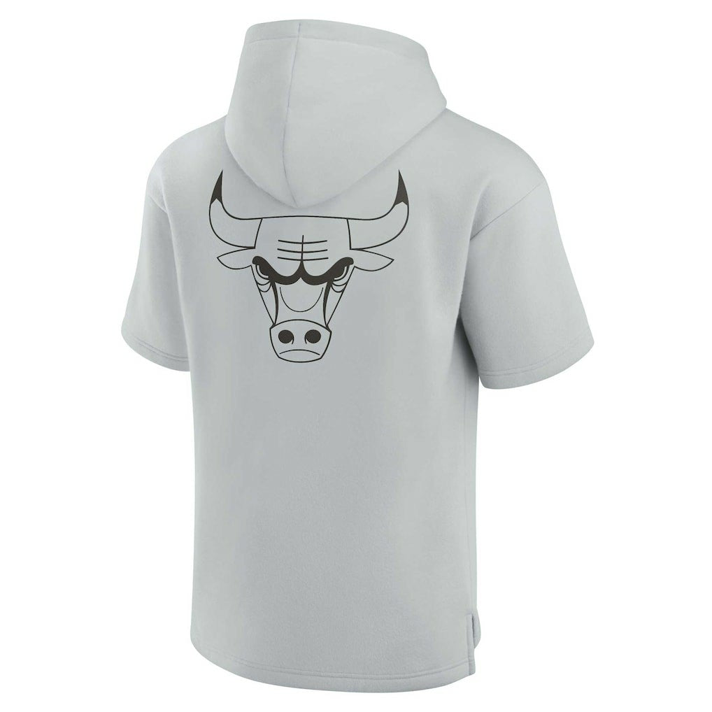 Chicago Bulls Unisex Elements Super Soft Fleece Short Sleeve Pullover Hoodie sale - Gray | Fanatics shop