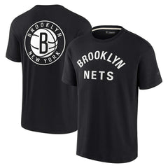 Brooklyn Nets Unisex Elements Super Soft Short Sleeve T-Shirt - Black | Fanatics cheap