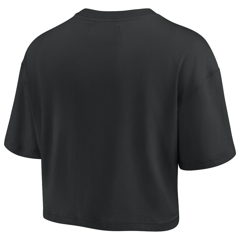 Philadelphia 76ers Women's Elements Super Soft Boxy Cropped T-Shirt - Black | Fanatics on sale