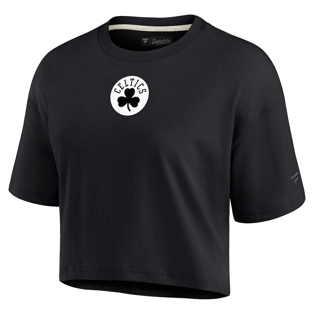 Boston Celtics Women's Elements Super Soft Boxy Cropped T-Shirt - Black | Fanatics sale
