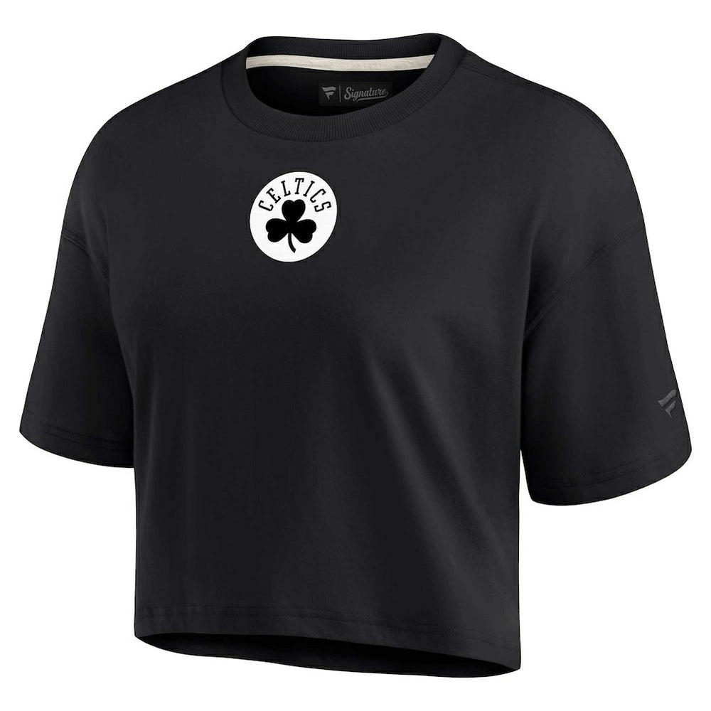 Boston Celtics Women's Elements Super Soft Boxy Cropped T-Shirt - Black | Fanatics sale
