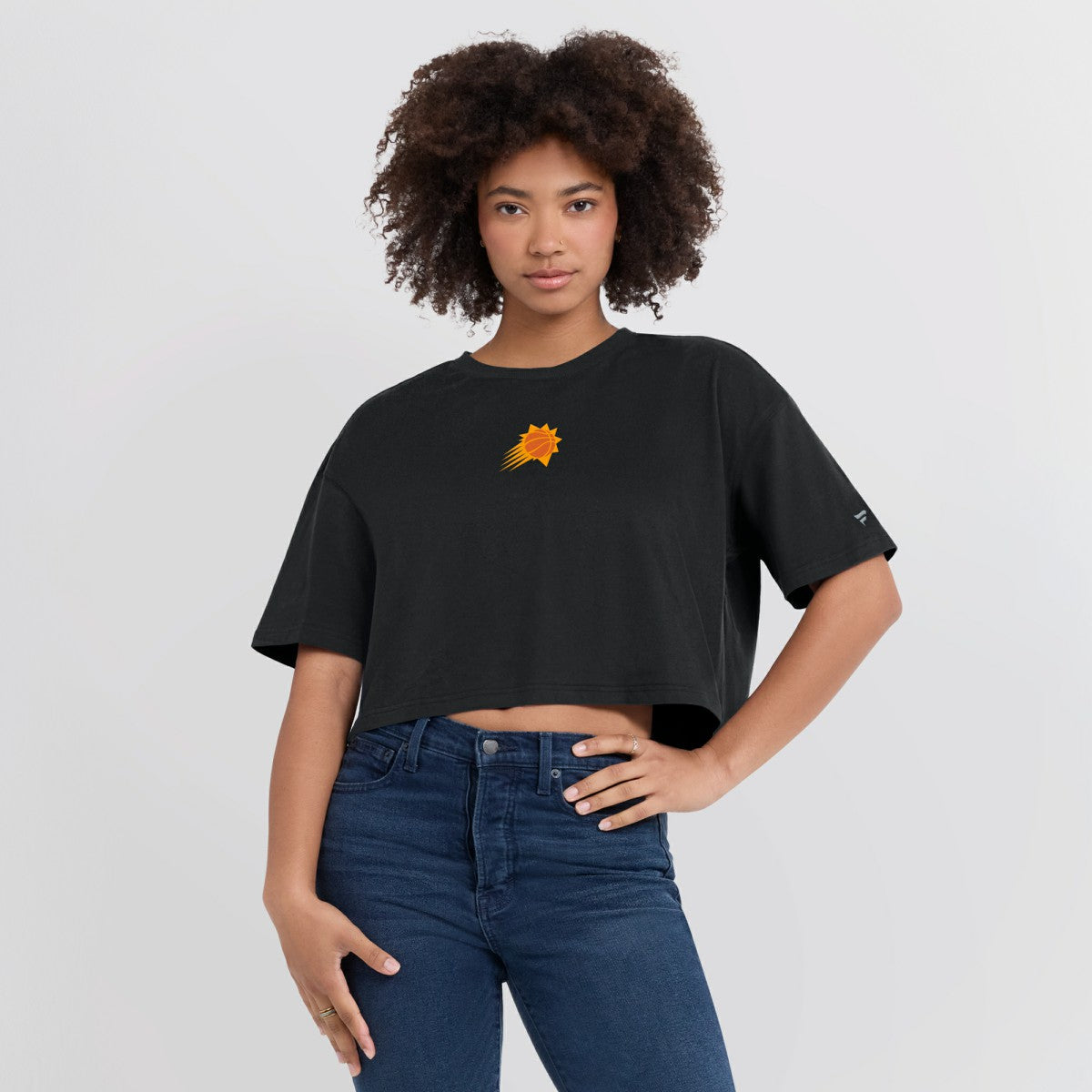 Phoenix Suns Women's Elements Super Soft Boxy Cropped T-Shirt - Black | Fanatics discount