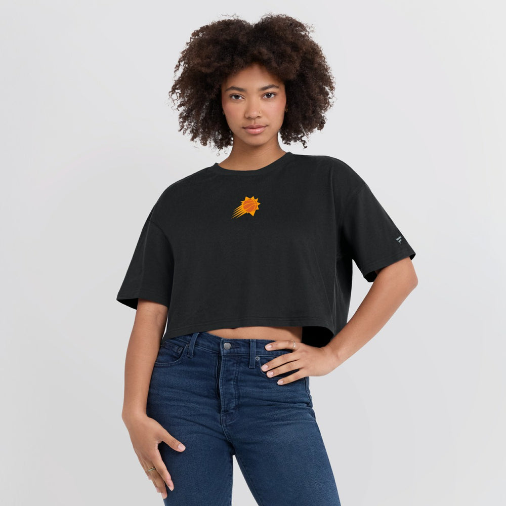 Phoenix Suns Women's Elements Super Soft Boxy Cropped T-Shirt - Black | Fanatics discount