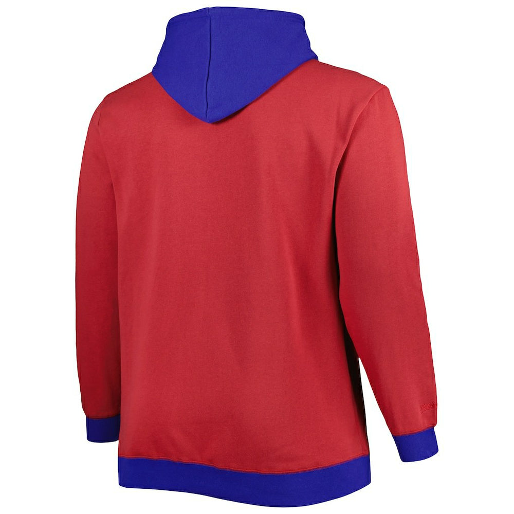 Buffalo Bills Big & Tall Big Face Pullover Hoodie - Red/Royal online