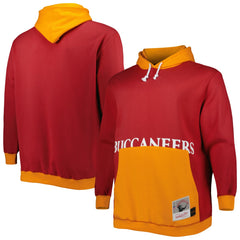 Tampa Bay Buccaneers Big & Tall Big Face Pullover Hoodie - Red/Orange online