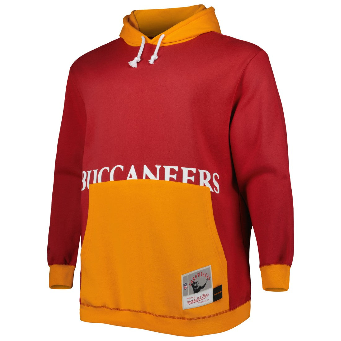 Tampa Bay Buccaneers Big & Tall Big Face Pullover Hoodie - Red/Orange online